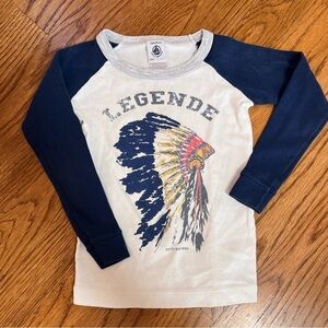 Petit Bateau Blue Legende 3Yrs Long Sleeve T-shirt